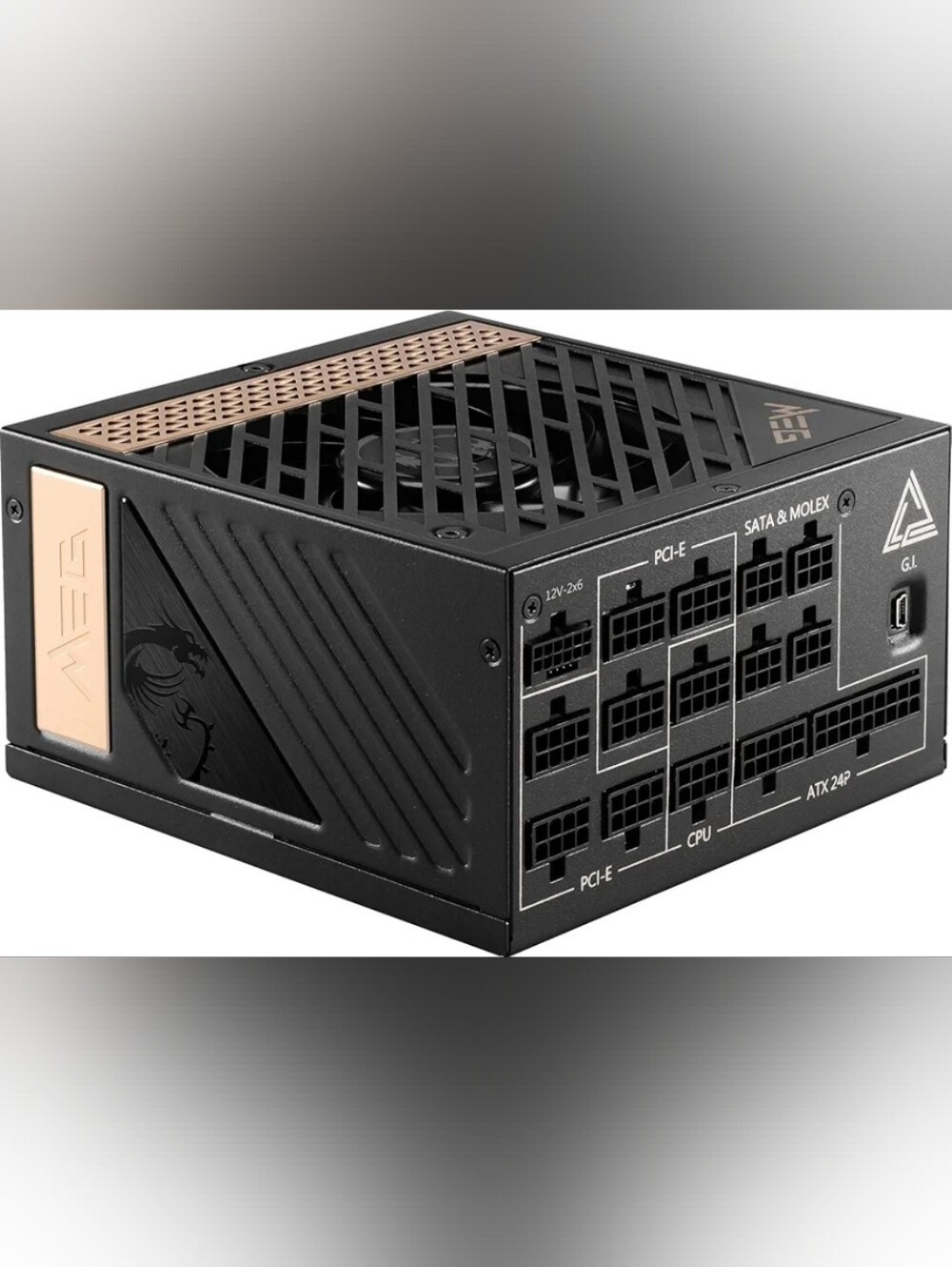 MSI MEG Ai1300P PCIE5, Fully Modular Gaming 1300W Power Supply, 80+ Platinum